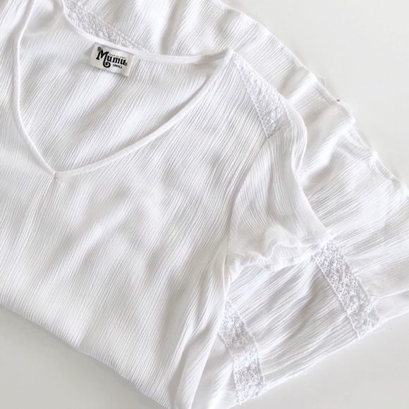 Show Me Your MuMu Tops - Show Me Your MuMu Boho Tunic White beach Small